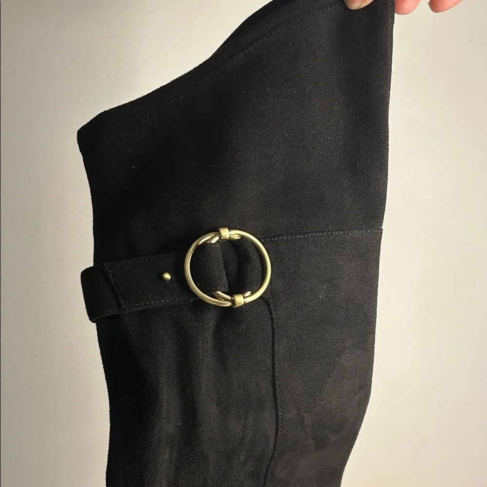Calvin Klein Georgeanna Black Over the Knee Boots